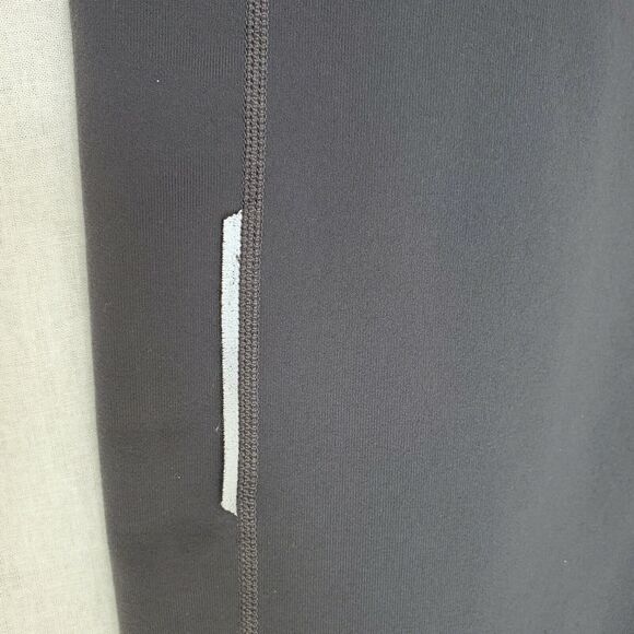 Athleta Power Kick Yoga Pants Gray Straight Wide Leg Yoga M Athleisure - Picture 5 of 7